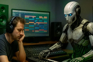 Почему делать музыку вместе с ИИ опасно — юридически и творчески