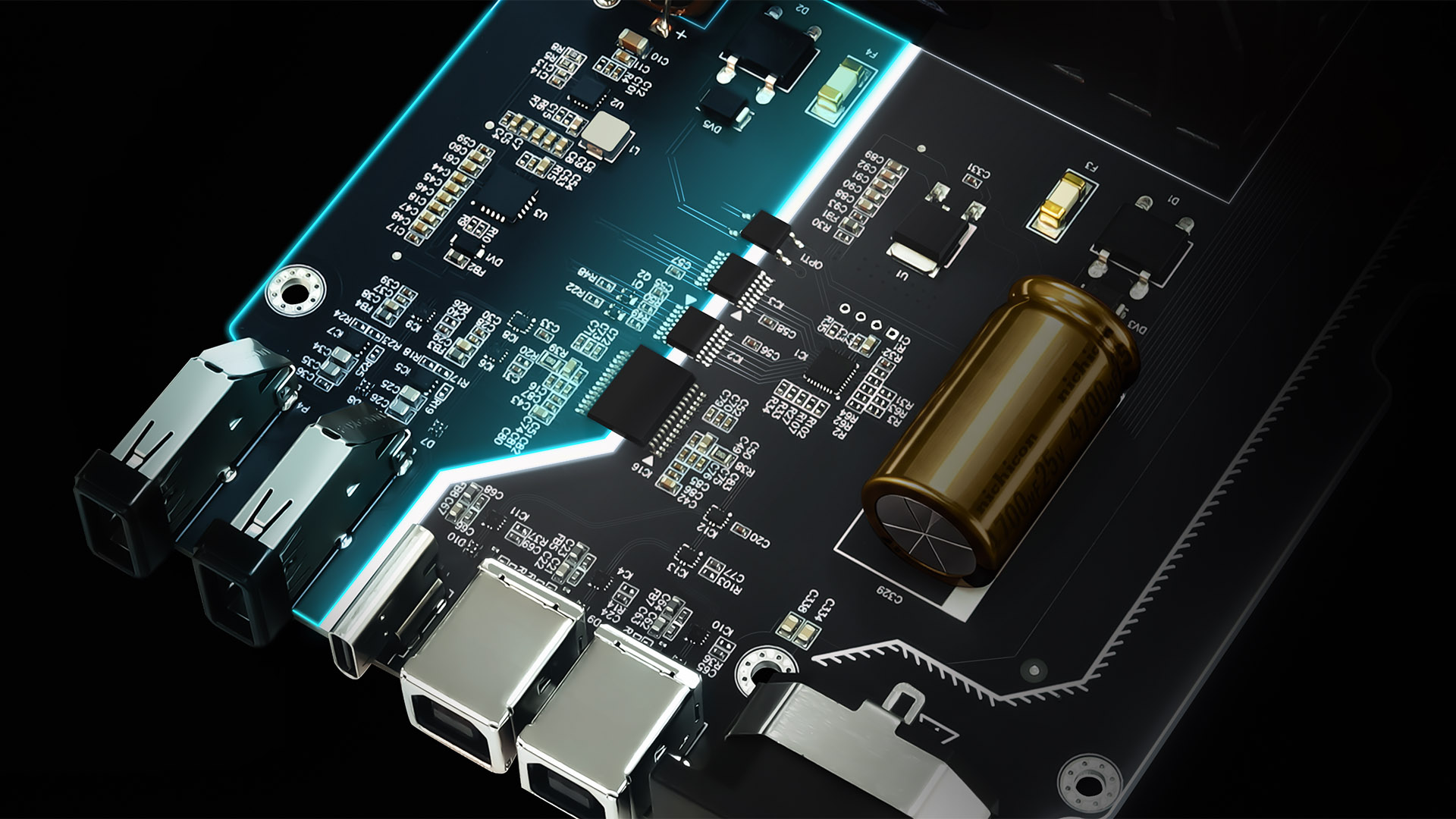 Внутренняя конструкция Matrix Audio SU-1