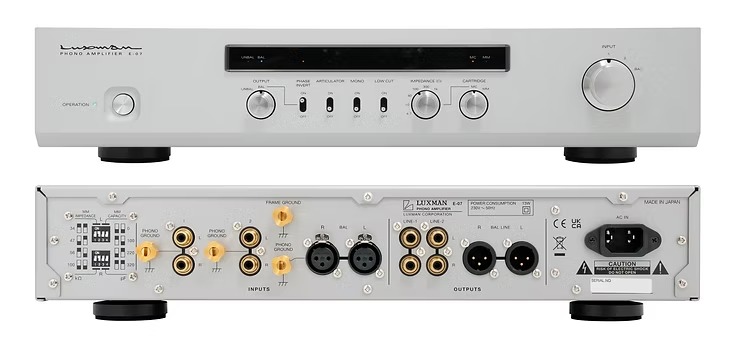 Передняя и задняя панели Luxman E-07