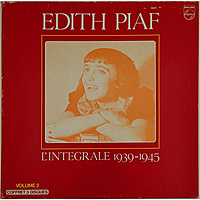 Винтажная виниловая пластинка L'INTEGRALE 1939-1945 (VOLUME 2) (EDITH PIAF) (MONO) NEAR MINT