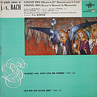 Виниловая пластинка ВИНТАЖ - BACH - CANTATES "WACHET AUF, RUFT UNS DIE STIMME" BWV 140, "ICH BIN EIN GUTER HIRT" BWV 85