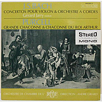 Винтажная виниловая пластинка BACH - CONCERTOS POUR VIOLON & ORCHESTRE A CORDES; PURCELL - GRANDE CHACONNE & CHACONNE DU ROI ARTHUR (GERARD JARRY)