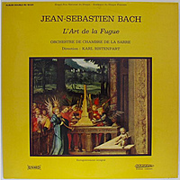 Винтажная виниловая пластинка BACH - L'ART DE LA FUGUE (ORCHESTRATION DE MARCEL BITSCH ET CLAUDE PASCAL) (KARL RISTENPART)