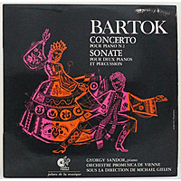 Винтажная виниловая пластинка BARTOK - CONCERTO POUR PIANO № 2, SONATE POUR DEUX PIANOS ET PERCUSSION (GYORGY SANDOR)