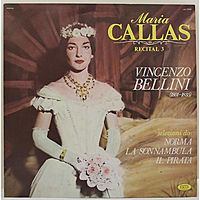 Винтажная виниловая пластинка BELLINI - SELEZIONI DA NORMA, LA SONNAMBULA, IL PIRATO (MARIA CALLAS)