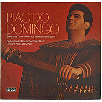 Винтажная виниловая пластинка BERUHMTE TENOR-ARIEN AUS ITALIENISCHEN OPERN (PLACIDO DOMINGO)