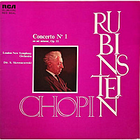 Винтажная виниловая пластинка CHOPIN - CONCERTO № 1 EN MI MINEUR, OP. 11 (RUBINSTEIN)