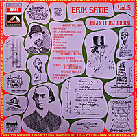 Винтажная виниловая пластинка ERIK SATIE - PIECES POUR PIANO (A. CICCOLINI) (VOLUME 5)