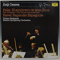 Винтажная виниловая пластинка FALLA - "EL SOMBRERO DE TRES PICOS"; RAVEL - "RAPSODIE ESPAGNOLE" (TERESA BERGANZA, SEIJI OZAWA)