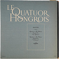 Винтажная виниловая пластинка HAYDN - QUATUOR EN RE MINEUR OP.76 № 2 " LES QUINTES", QUATUOR EN RE MAJEUR OP.64 № 5 "L'ALOUETTE" (LE QUATUOR HONGROIS) (MONO)