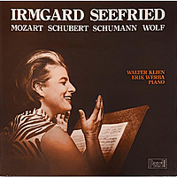 Винтажная виниловая пластинка IRMGARD SEEFRIED CHANTE MOZART, SCHUBERT, SCHUMANN, WOLF