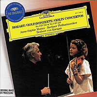 CD-диск MOZART WOLFGANG AMADEUS - VIOLIN CONCERTOS NOS.3 & 5 - HERBERT VON KARAJAN