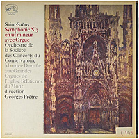 Винтажная виниловая пластинка SAINT-SAENS - SYMPHONIE № 3 EN UT MINEUR AVEC ORGUE (GEORGES PRETRE)