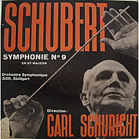 Винтажная виниловая пластинка SCHUBERT - SYMPHONIE № 9 EN UT MAJEUR (ORCHESTRE SYMPHONIQUE SDR, STUTTGART) COVER GOOD