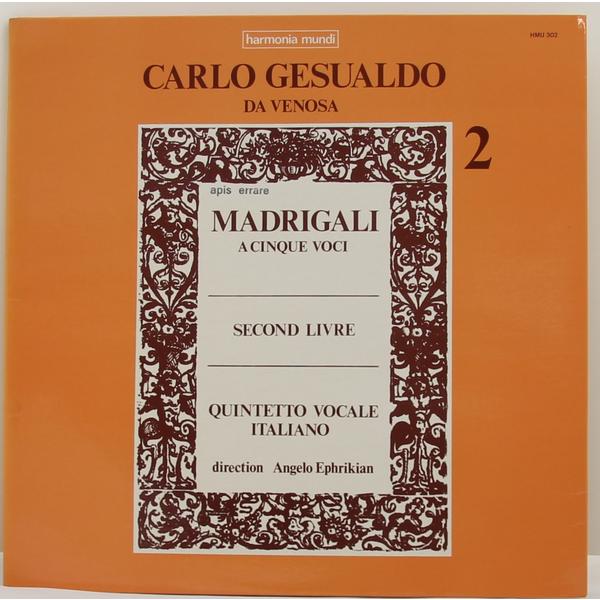 Винтажная виниловая пластинка CARLO GESUALDO - MADRIGALI A CINQUE VOCI (SECOND LIVRE) (QUINTETTO VOCALE ITALIANO)
Винтажная виниловая пластинка CARLO GESUALDO - MADRIGALI A CINQUE VOCI (SECOND LIVRE) (QUINTETTO VOCALE ITALIANO)