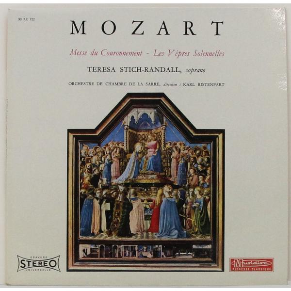 Винтажная виниловая пластинка MOZART - MESSE DU COURONNEMENT, LES VEPRES SOLENNELLES (TERESA STICH-RANDALL)
Винтажная виниловая пластинка MOZART - MESSE DU COURONNEMENT, LES VEPRES SOLENNELLES (TERESA STICH-RANDALL)