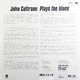 Виниловая пластинка JOHN COLTRANE - COLTRANE PLAYS THE BLUES