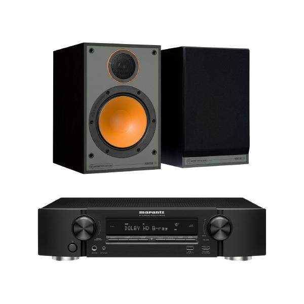 

Полочная акустика Monitor Audio, Monitor 100 Black + Marantz NR1509 Black
