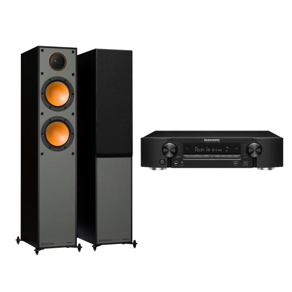 

Напольная акустика Monitor Audio, Monitor 200 Black + Marantz NR1509 Black