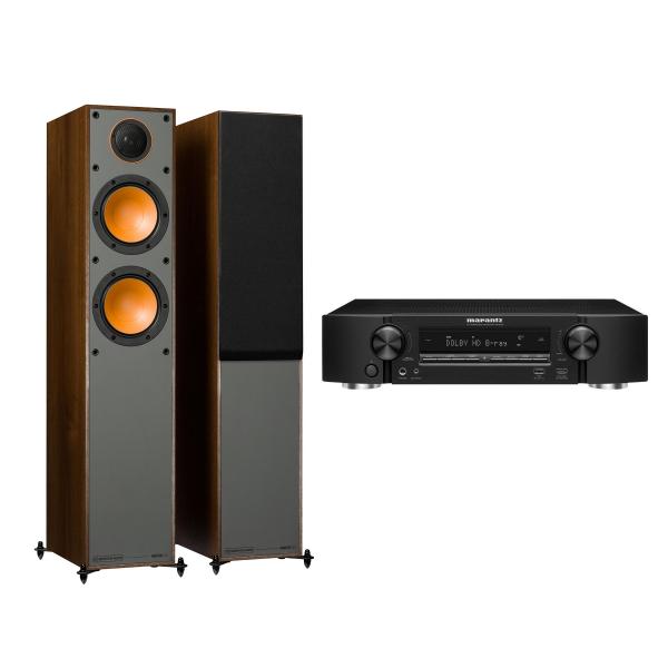 

Напольная акустика Monitor Audio, Monitor 200 Walnut + Marantz NR1509 Black