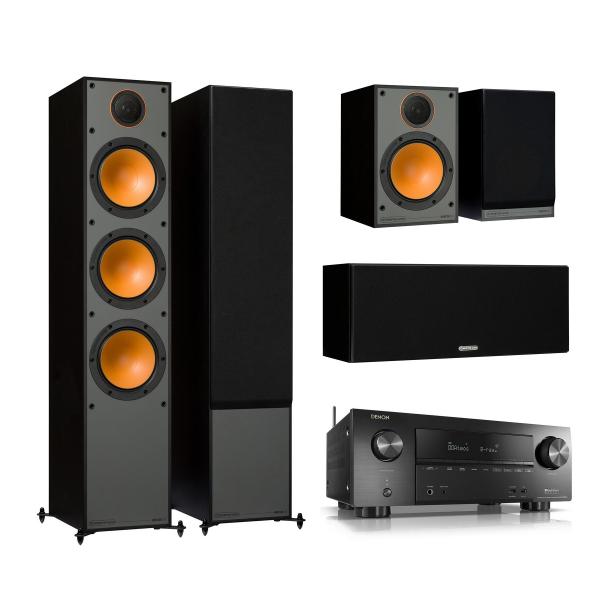 

Комплект домашнего кинотеатра Monitor Audio, Monitor 300 Black + Denon AVR-X2500H Black