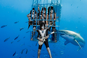 Группа Kiss отыграла в Австралии концерт для белых акул