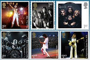Британская почта выпустила коллекцию марок в честь группы Queen