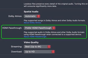 В macOS Sequoia может появиться сквозная передача HDMI для Dolby Atmos