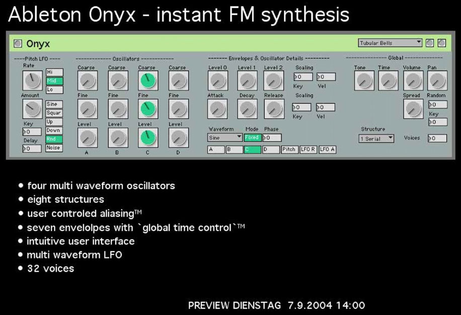 Ableton предлагает более 100 бесплатных пресетов к синтезатору Operator по случаю его 20-летия