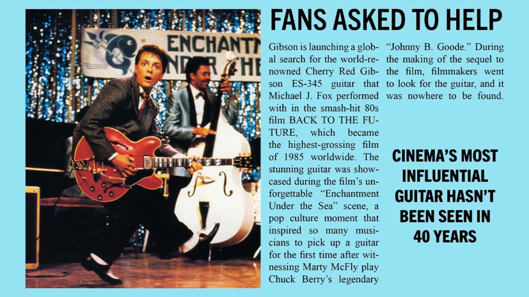 Gibson ищет гитару Марти Макфлая — бренд запустил кампанию Lost To The Future и просит помощи