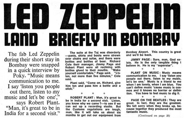 Led Zeppelin в Бомбее: правдивая история секретных сессий