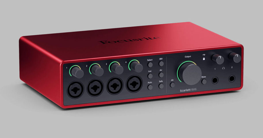 Линейка Focusrite Scarlett 4th Gen пополнилась моделями 16i16, 18i16 и 18i20