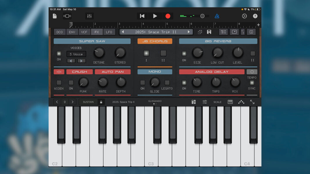 Synth One J6 от AudioKit — бесплатный синтезатор для iOS/iPadOS с аналоговым звучанием