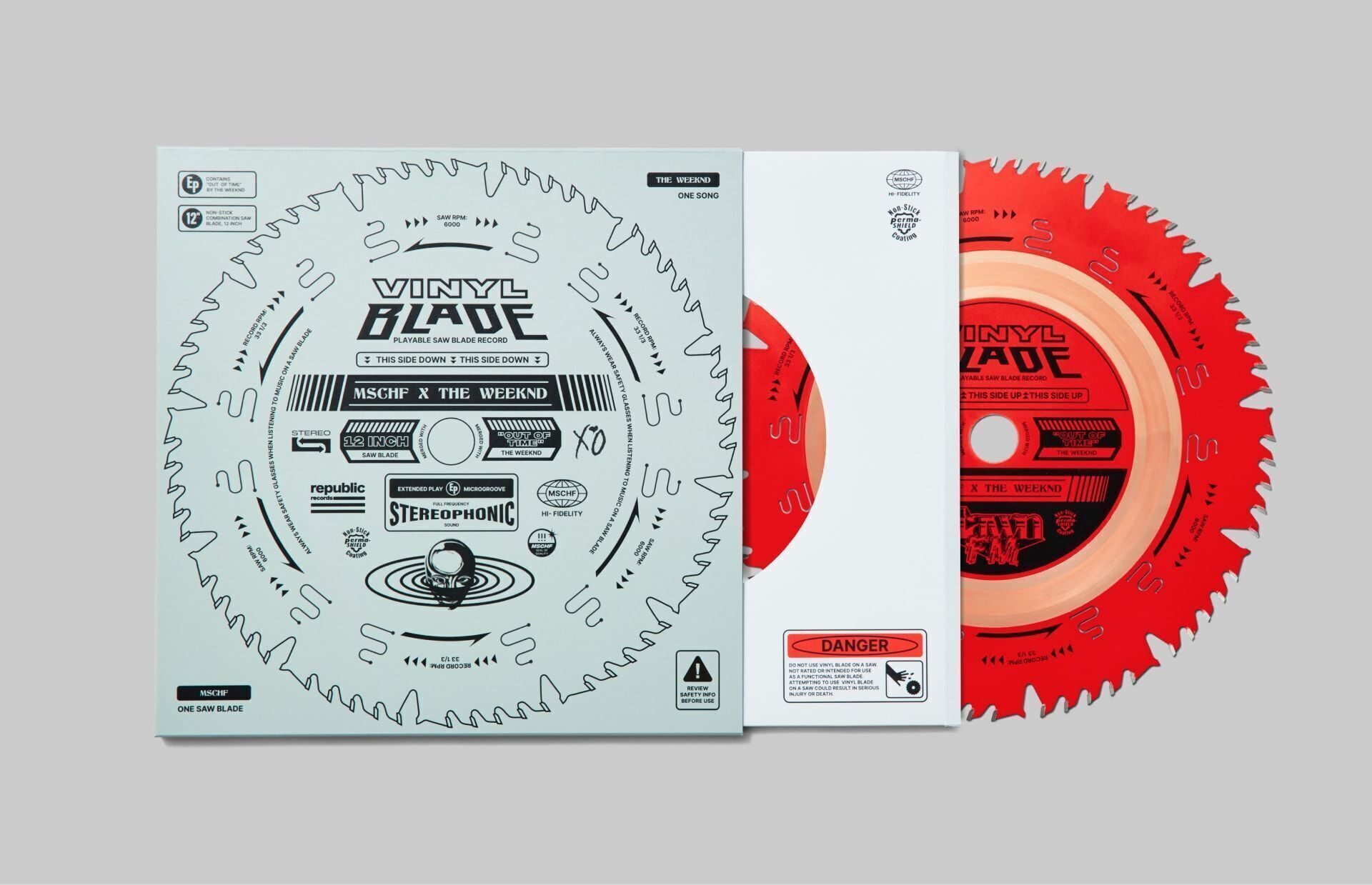 The Weeknd «Out Of Time» на Vinyl Blade в форме дисковой пилы