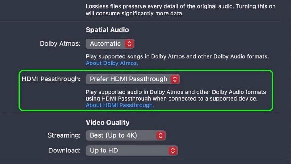 В macOS Sequoia может появиться сквозная передача HDMI для Dolby Atmos