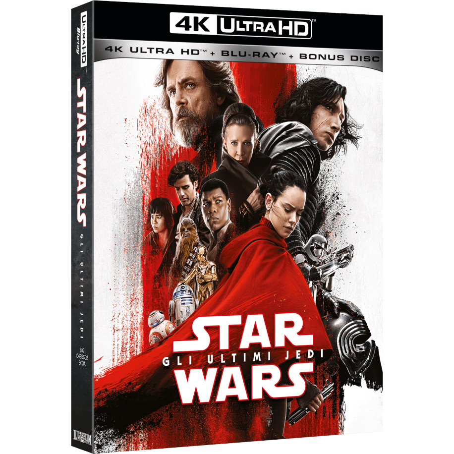Обложка Blu-ray-диска с фильмом <em>«Звездные войны: Последние джедаи»</em> (2017)