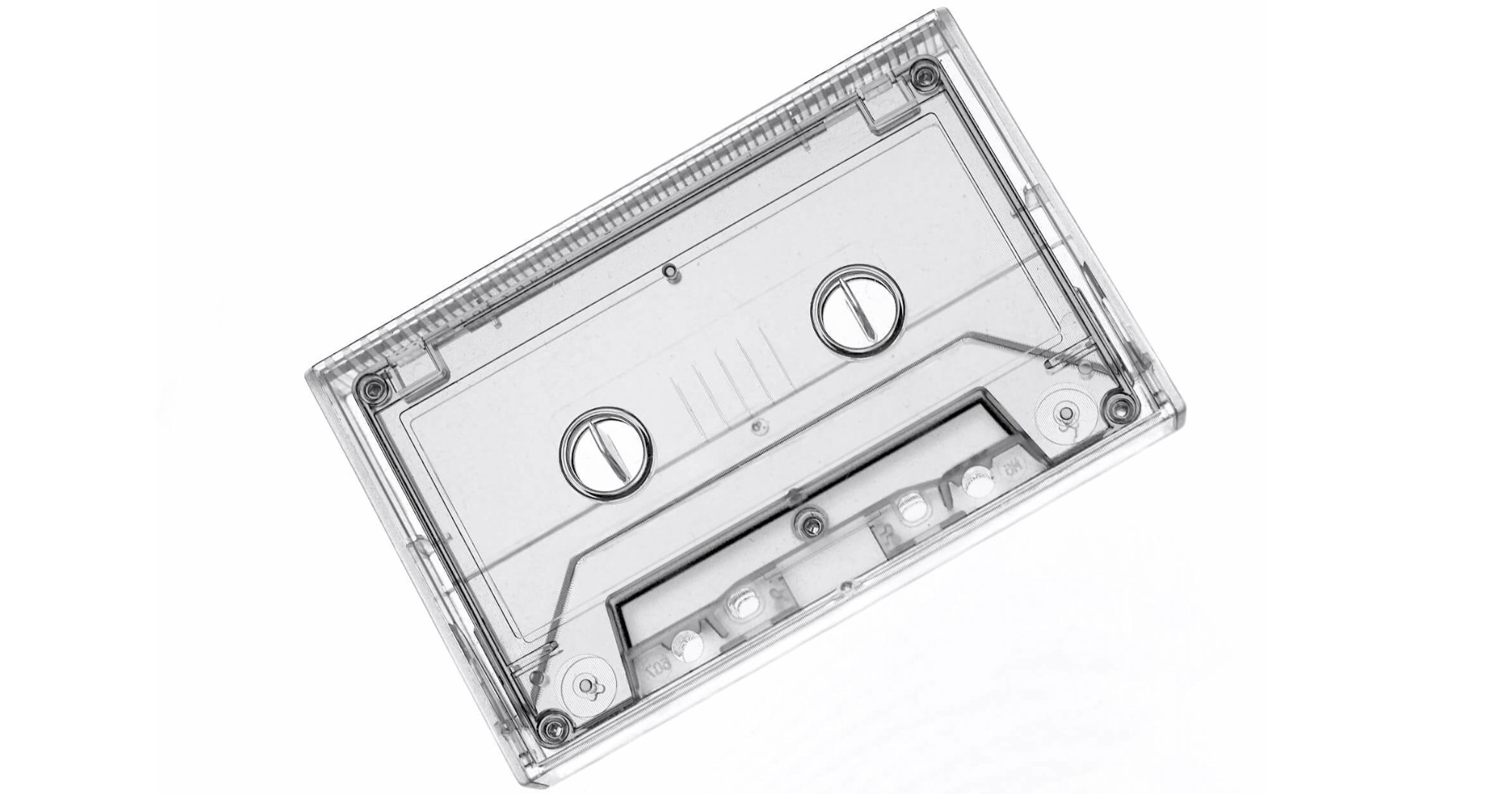 Прозрачный корпус аудиокассеты