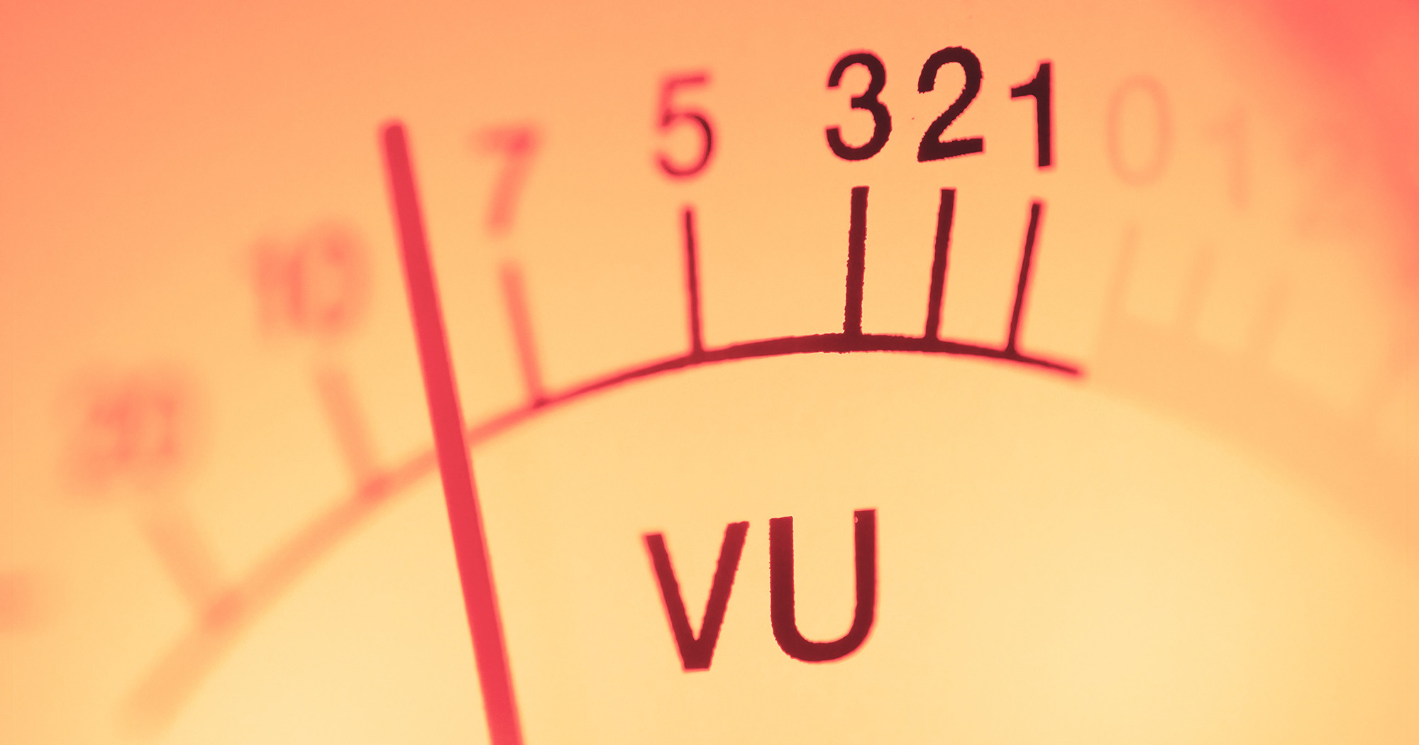 Стрелочный индикатор табло VU-измерителя уровня звука