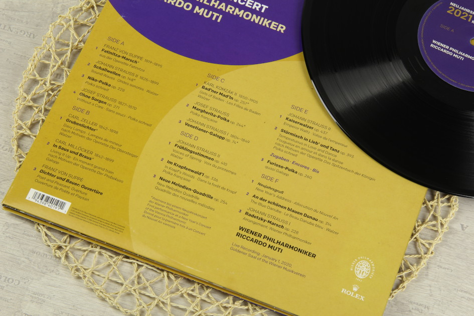 Виниловая пластинка RICCARDO MUTI & WIENER PHILHARMONIKER - NEUJAHRSKONZERT 2021 / NEW YEARS CONCERT 2021 (3 LP)