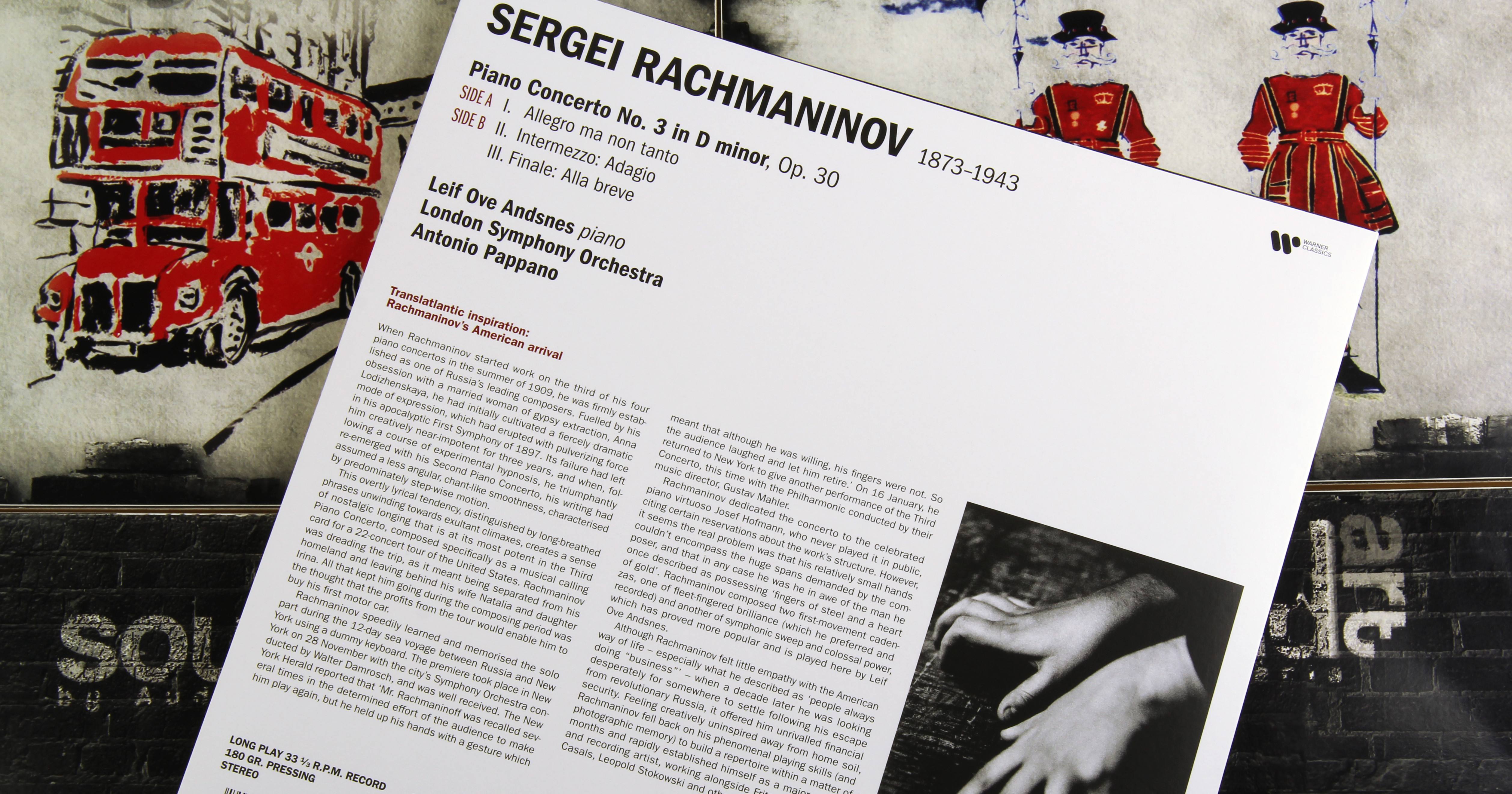 Виниловая пластинка LEIF OVE ANDSNES & THE LONDON SYMPHONY ORCHESTRA - RACHMANINOV: PIANO CONCERTO NO. 3 (180 GR)