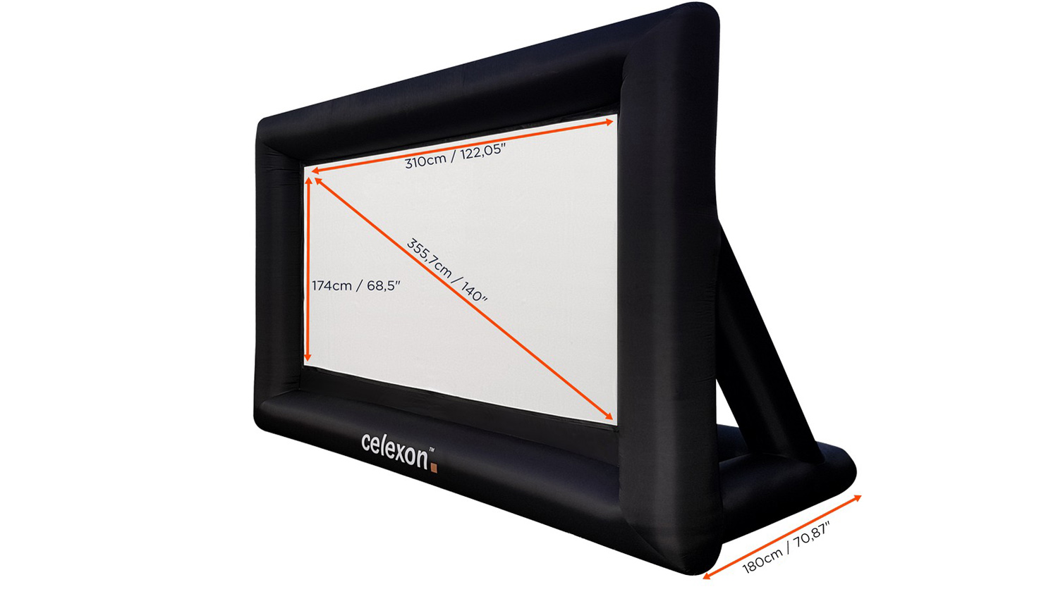 Надувной уличный экран Celexon INF200