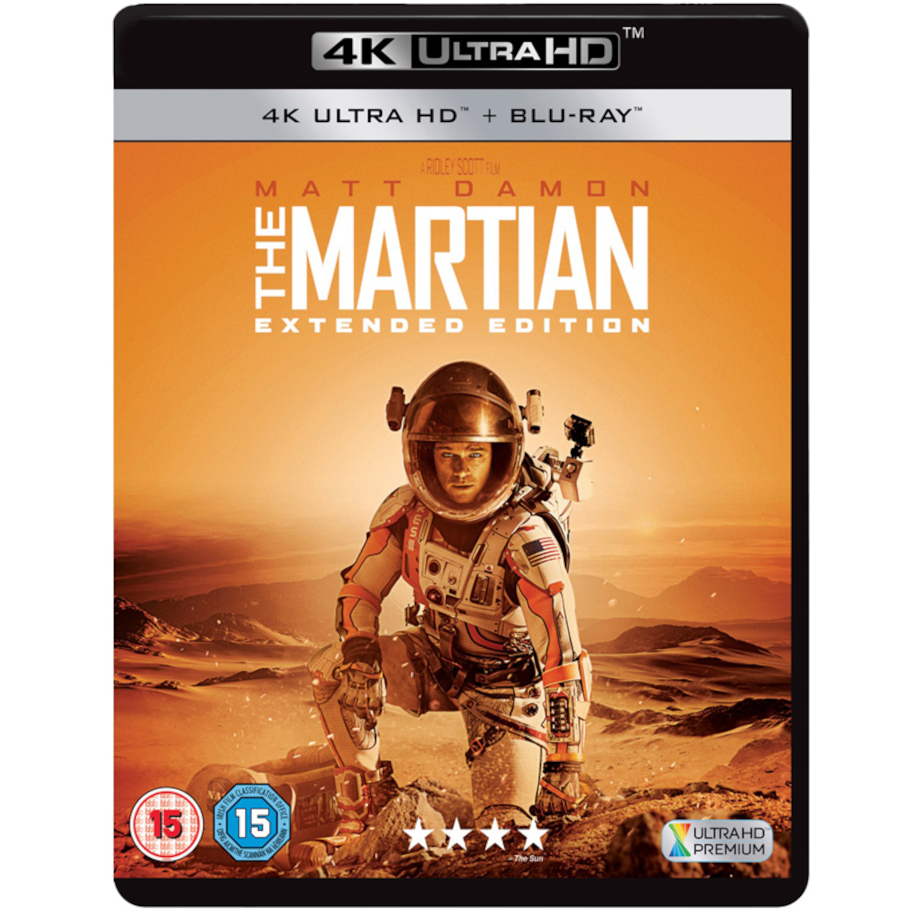 Обложка Blu-ray-диска с фильмом <em>«Марсианин»</em> (2015)
