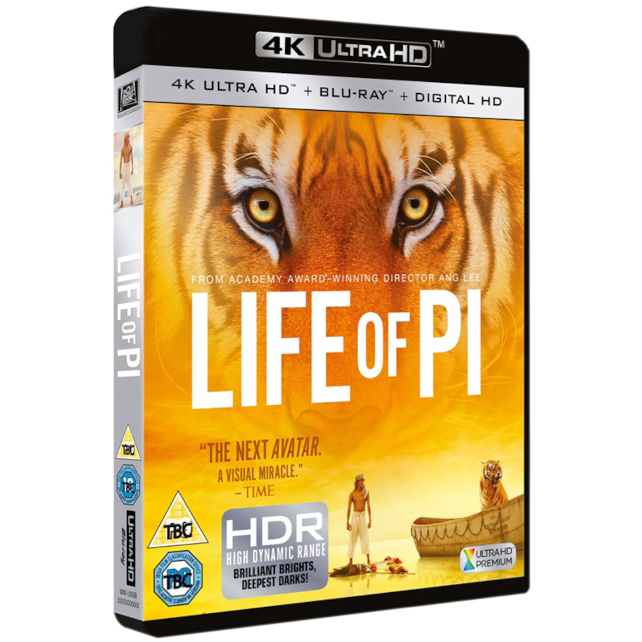 Обложка Blu-ray-диска с фильмом <em>«Жизнь Пи»</em> (2012)