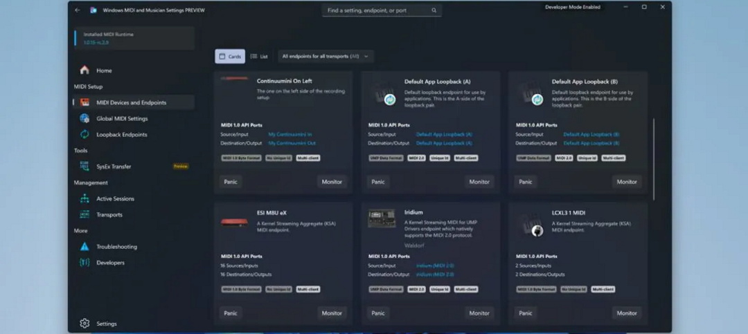Windows 11 теперь полностью поддерживает MIDI 2.0