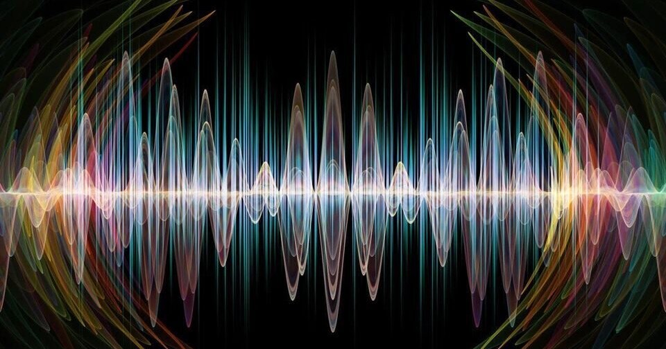 Художественное изображение звуковых волн