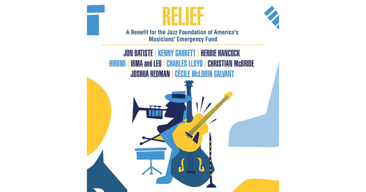 Обложка альбома «Relief» от фонда Jazz Foundation of America (JFA)
