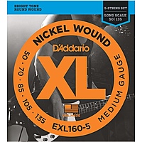 Струны для бас-гитары D'Addario EXL160-5