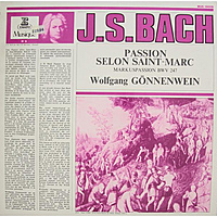 Виниловая пластинка ВИНТАЖ - BACH - PASSION SELON SAINT-MARC, MARKUSPASSION BWV 247 (WOLFGANG GONNENWEIN)