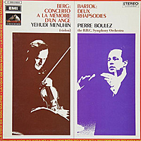 Виниловая пластинка ВИНТАЖ - РАЗНОЕ -  BERG - CONCERTO A LA MEMOIRE D' UN ANGE (YEHUDI MENUHIN); BARTOK: DEUX RHAPSODIES