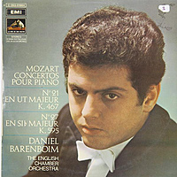 Винтажная виниловая пластинка MOZART: CONCERTOS POUR PIANO № 21 K. 467, № 27 K. 595 (DANIEL BARENBOIM)